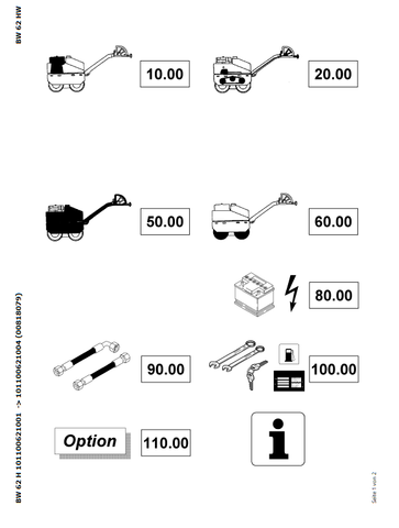 Bomag BW 62, BW 62 H Walk-behind Double Drum Vibrat.Roller Parts Catalogue Manual 00818079 - PDF File Download