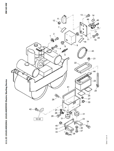 Bomag BW 60 S, BW 60 Walk-behind Double Drum Vibrat.Roller Parts Catalogue Manual 00817556 - PDF File Download