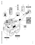 Download Complete Parts Catalogue Manual For Bomag BW 65, BW 65 H Walk-behind Double Drum Vibrat.Roller | Serial Number - 00810195 Pub. 101100704108