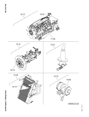 Bomag BC 472 RB Refuse Compactor Parts Catalogue Manual 00818899 - PDF File Download