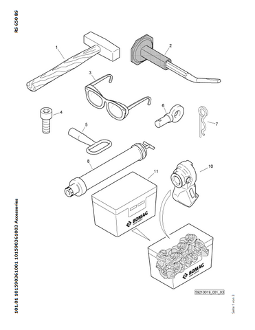 Bomag MPH 600 Landfill Construction Soil Stabilizer Parts Catalogue Manual 00824097 - PDF File Download