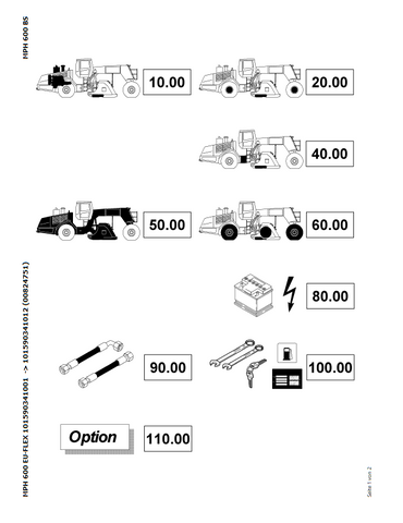 Bomag MPH 600 EU-FLEX Landfill Construction Soil Stabilizer Parts Catalogue Manual 00824751 - PDF File Download