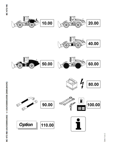 Bomag BC 472 RB Refuse Compactor Parts Catalogue Manual 00818439 - PDF File Download