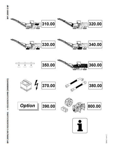 Bomag BM 2000/60-2 Asphalt Road Milling Parts Catalogue Manual 00800695 - PDF File Download