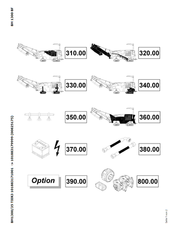 Bomag BM1300/35 TIER3 Asphalt Road Milling Parts Catalogue Manual 00825175 - PDF File Download