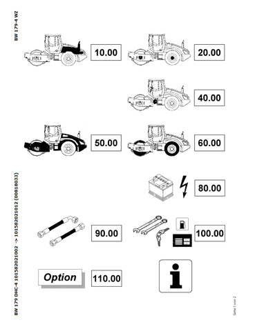 Boost your construction efficiency with the Bomag BW 179 DHC-4 Single Drum Vibratory Roller Parts Catalogue Manual. This PDF file includes all the information you need to maintain and repair your equipment, improving its overall performance. From earth and sanitary landfill construction to serial numbers 00818033 and 101582021012, this catalogue has you covered.