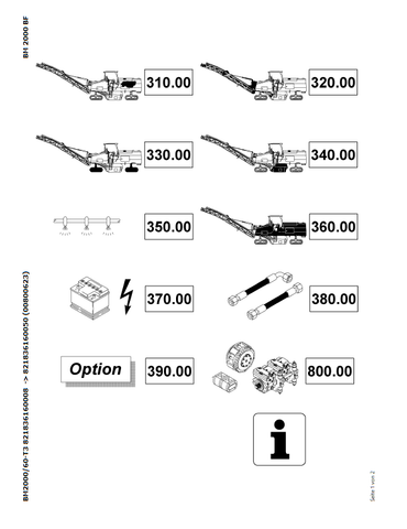 Bomag BM2000/60-T3 Asphalt Road Milling Parts Catalogue Manual 00800623 - PDF File Download
