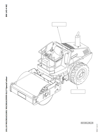 Bomag BW 145 DH-40 / BW 145 DH-4 Single Drum Vibratory Roller Parts Catalogue Manual 00818939 - PDF File Download