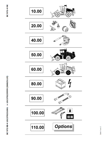 Bomag BC 972 RB-4 Refuse Compactor Parts Catalogue Manual 00825119 - PDF File Download