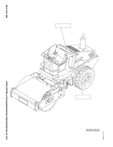 Bomag BW 145 DH-40 / BW 145 DH-4 Single Drum Vibratory Roller Parts Catalogue Manual 00818325 - PDF File Download