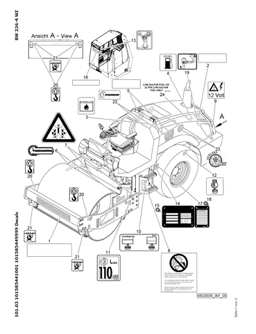 Bomag BW 226 DH-4i BVC EU FLEX Single Drum Vibratory Roller Parts Catalogue Manual 00824971 - PDF File Download