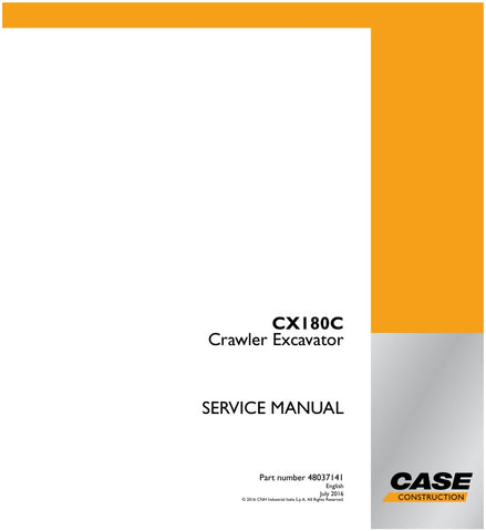  Invest in the longevity of your CASE CX180C Crawler Excavator today. By having this Service Manual on hand, you not only enhance your operational efficiency but also protect your investment, ensuring that your machinery remains reliable and ready for any job. Don't miss out on the opportunity to optimize your excavator's performance!