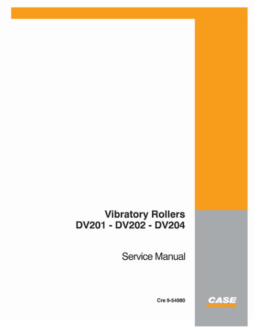 Discover the ultimate resource for maintaining your CASE DV201, DV202, and DV204 vibratory rollers with the comprehensive service manual (part number 9-54980). This essential guide is designed to provide you with detailed instructions, diagrams, and troubleshooting tips to ensure your equipment operates at peak performance.