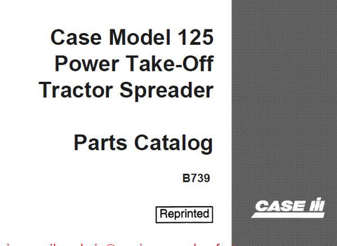 UNLOCK THE FULL POTENTIAL OF YOUR CASE IH 125 POWER TAKE-OFF TRACTOR WITH OUR COMPREHENSIVE PARTS CATALOGUE MANUAL IN PDF FORMAT.