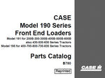 DISCOVER THE ULTIMATE RESOURCE FOR MAINTAINING YOUR CASE IH 190 SERIES FRONT END LOADERS WITH OUR COMPREHENSIVE PARTS CATALOGUE MANUAL IN PDF FORMAT.
