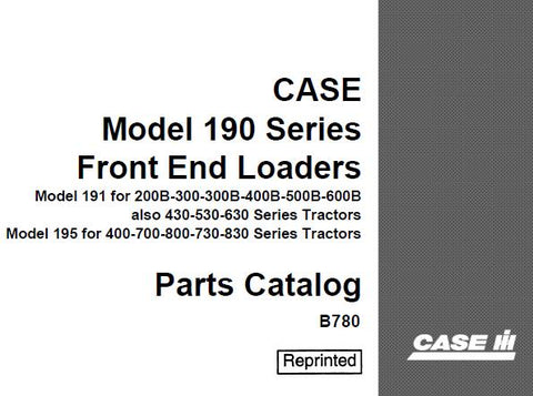 DISCOVER THE ULTIMATE RESOURCE FOR MAINTAINING YOUR CASE IH 190 SERIES FRONT END LOADERS WITH OUR COMPREHENSIVE PARTS CATALOGUE MANUAL IN PDF FORMAT.