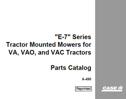 DISCOVER THE ULTIMATE RESOURCE FOR YOUR CASE IH E-7 SERIES TRACTOR WITH OUR COMPREHENSIVE PARTS CATALOGUE MANUAL IN PDF FORMAT. 