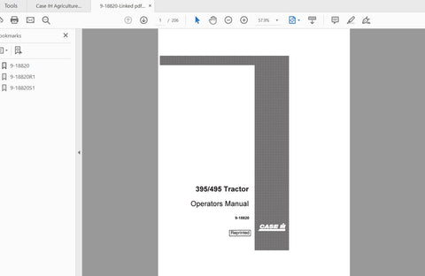 Discover the essential CASE IH Tractor 395 and 495 Operator’s Manual (9-18820) in a convenient PDF format. This comprehensive guide is designed to enhance your understanding