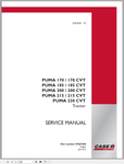 Unlock the full potential of your CASE Tractor with the comprehensive Puma 170, 185, 200, 215, and 230 CVT Service Manual. This PDF file is an essential resource for both seasoned