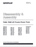(CAT) Caterpillar T40E, T50E Forklift Service Repair Manual - PDF File Download