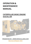 OPERATION & MAINTENANCE MANUAL CATERPILLAR 3406C GEN SET ENGINE 4ZR - PDF FILE DOWNLOAD