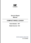 CATERPILLAR 910 COMPACT WHEEL LOADER SERVICE REPAIR MANUAL 40Y - PDF 
