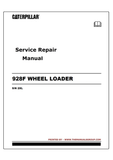 CATERPILLAR 928F WHEEL LOADER SERVICE REPAIR MANUAL 2XL - PDF FILE DOWNLOAD