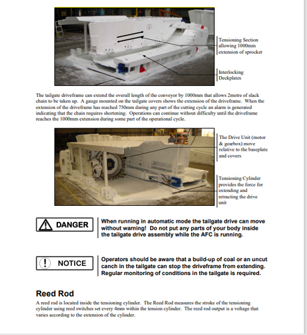 CATERPILLAR M00029 CHAIN TENSION SYSTEM (SOUTHERN) ARMORED FACE CONVEYOR TECHNICAL MANUAL- PDF FILE DOWNLOAD