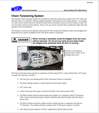 CATERPILLAR M00051 CHAIN TENSIONING SYSTEM ELOUERA ARMORED FACE CONVEYOR GENERAL TECHNICAL INFORMATION MANUAL- PDF FILE DOWNLOAD