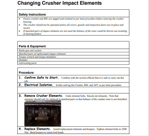 CATERPILLAR M00126 BSL MAINTENANCE PROCEDURES HELENSBURGH GOAL ARMORED FACE CONVEYOR TECHNICAL  MANUAL- PDF FILE DOWNLOAD