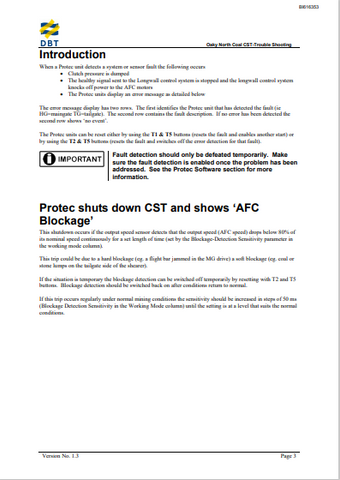 CATERPILLAR M00211 CST TROUBLE SHOOTING OAKY NORTH ARMORED FACE CONVEYOR GENERAL TECHNICAL INFORMATION MANUAL- PDF FILE DOWNLOAD