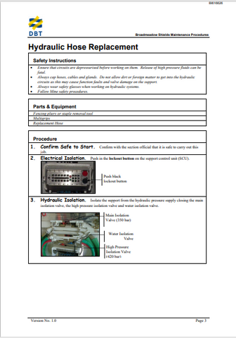 ﻿CATERPILLAR M00493 BROADMEADOW SHIELDS MAINTENANCE BROADMEADOW ARMORED FACE CONVEYOR GENERAL TECHNICAL INFORMATION MANUAL- PDF FILE DOWNLOAD