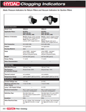 CATERPILLAR VC0073 HYDAC CLOGGING INDICATORS ARMORED FACE CONVEYOR GENERAL INFORMATION TECHNICAL MANUAL