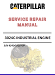 CATERPILLAR 3024C INDUSTRIAL ENGINE MANUAL 424