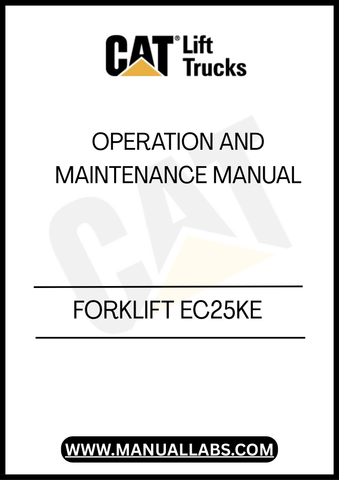 Discover the essential CATERPILLAR FORKLIFT EC25KE Operation and Maintenance Manual, your go-to resource for maximizing the performance and longevity of your forklift. This comprehensive guide provides detailed instructions on operation, maintenance schedules, and troubleshooting tips, ensuring that you can keep your equipment running smoothly and efficiently.
