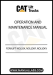 Discover the essential CATERPILLAR FORKLIFT NOL10K, NOL10KF, NOL10KV Operation and Maintenance Manual, your go-to resource for maximizing the performance and longevity of your forklift. This comprehensive guide provides detailed instructions on operation, maintenance, and troubleshooting, ensuring that you can keep your equipment running smoothly and efficiently.