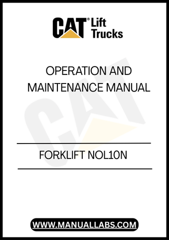 Enhance the performance and longevity of your Caterpillar Forklift with the NOL10N Operation and Maintenance Manual. This comprehensive guide is designed to provide you with essential information on operating procedures, maintenance schedules, and troubleshooting tips, ensuring your equipment runs smoothly and efficiently.