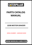 Discover the essential CAT 120B Motor Grader Parts Catalog Manual, specifically designed for serial numbers 11W01019-01250 and powered by the reliable 3304 engine. This comprehensive manual serves as your go-to resource for identifying and sourcing the right parts for your motor grader, ensuring optimal performance and longevity.