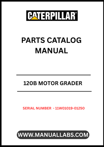 Discover the essential CAT 120B Motor Grader Parts Catalog Manual, specifically designed for serial numbers 11W01019-01250 and powered by the reliable 3304 engine. This comprehensive manual serves as your go-to resource for identifying and sourcing the right parts for your motor grader, ensuring optimal performance and longevity.
