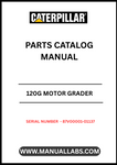 Discover the essential CAT 120G Motor Grader Parts Catalog Manual, specifically designed for serial numbers 87V00001-01137 and powered by the reliable 3304 engine. This comprehensive manual serves as your go-to resource for identifying and sourcing the right parts for your grader, ensuring optimal performance and longevity.