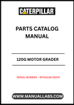 Discover the essential CAT 120G Motor Grader Parts Catalog Manual, specifically designed for serial numbers 87V01138-05274 and powered by the reliable 3304 engine. This comprehensive manual serves as your go-to resource for identifying and sourcing the right parts for your motor grader, ensuring optimal performance and longevity.