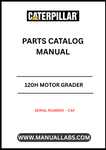 Discover the essential CAT 120H Motor Grader Parts Catalog Manual, specifically designed for serial number CAF. This comprehensive manual serves as a vital resource for operators and technicians, providing detailed information on parts and components to ensure optimal performance and maintenance of your grader.