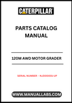 Discover the essential CAT 120M AWD Motor Grader Parts Catalog Manual, specifically designed for models with serial number NJD00001 and above, powered by the reliable C6.6 engine. This comprehensive manual is your go-to resource for identifying and sourcing the right parts for your motor grader, ensuring optimal performance and longevity.