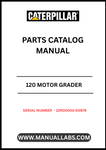 Discover the essential CAT 120 Motor Grader Parts Catalog Manual, specifically designed for serial numbers 22R00001-00979. This comprehensive manual serves as a vital resource for operators and technicians, providing detailed information on parts and components to ensure optimal performance and maintenance of your motor grader.