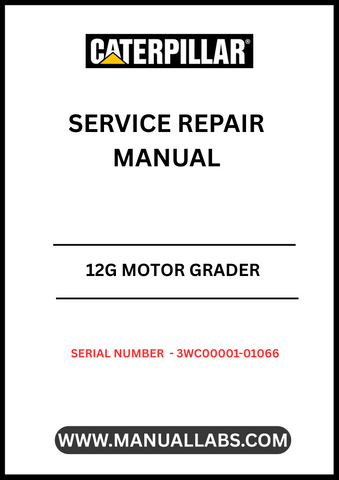 Unlock the full potential of your CAT 12G Motor Grader with our comprehensive Service Repair Manual, specifically designed for serial numbers 3WC00001-01066 and powered by the robust 3306 engine. This manual is an essential resource for both seasoned professionals and DIY enthusiasts, providing detailed instructions and insights to keep your equipment running smoothly.