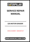  Enhance your maintenance capabilities with the CAT 12G Motor Grader Service Repair Manual, specifically designed for models with serial number 61M12027-UP and powered by the reliable 3306 engine. This comprehensive manual provides detailed instructions and diagrams, ensuring you have the right information at your fingertips for efficient repairs and servicing.