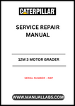 Unlock the full potential of your CAT 12M 3 Motor Grader with our comprehensive Service Repair Manual, specifically designed for serial number N9P. This manual is an essential resource for both seasoned professionals and DIY enthusiasts, providing detailed instructions and insights to keep your equipment running smoothly.