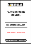 Discover the essential CAT 130G Motor Grader Parts Catalog Manual, specifically designed for serial numbers 74V01657-02058 and powered by the reliable 3304 engine. This comprehensive manual is your go-to resource for identifying and sourcing the right parts for your grader, ensuring optimal performance and longevity.