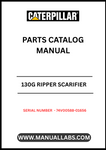 Discover the essential CAT 130G Ripper Scarifier Parts Catalog Manual, specifically designed for serial numbers 74V00588-01656 and powered by the robust 3306 engine. This comprehensive manual is your go-to resource for identifying and sourcing the right parts for your equipment, ensuring optimal performance and longevity.