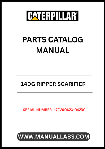 Discover the essential CAT 140G Ripper Scarifier Parts Catalog Manual, specifically designed for serial numbers 72V00823-04230 and powered by the robust 3306 engine. This comprehensive manual is your go-to resource for understanding the intricate components and specifications of your equipment, ensuring optimal performance and longevity.